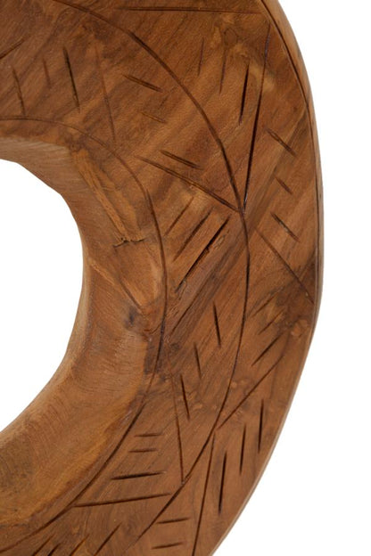 Escultura Dorat em Teca Reciclada Cm 28x10x38