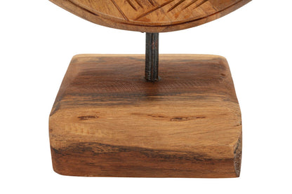 Escultura Dorat em Teca Reciclada Cm 20x10x28