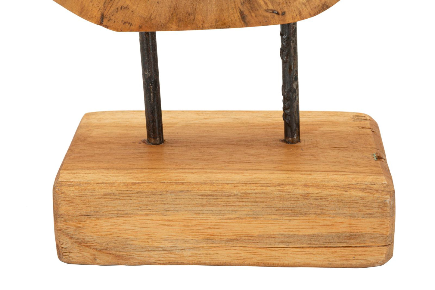Escultura Hasi em Teca Reciclada Cm 28x10x38