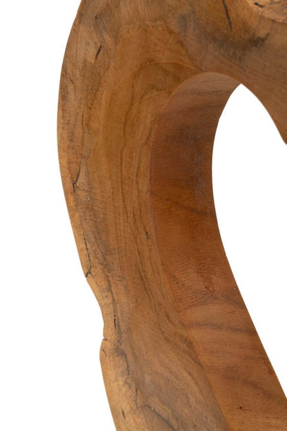 Escultura Hasi em Teca Reciclada Cm 28x10x38