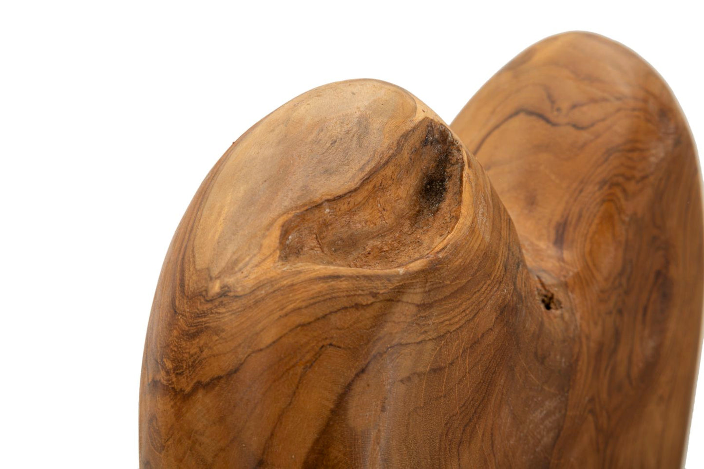 Escultura Dobu em Teca Reciclada Cm 25x12x45