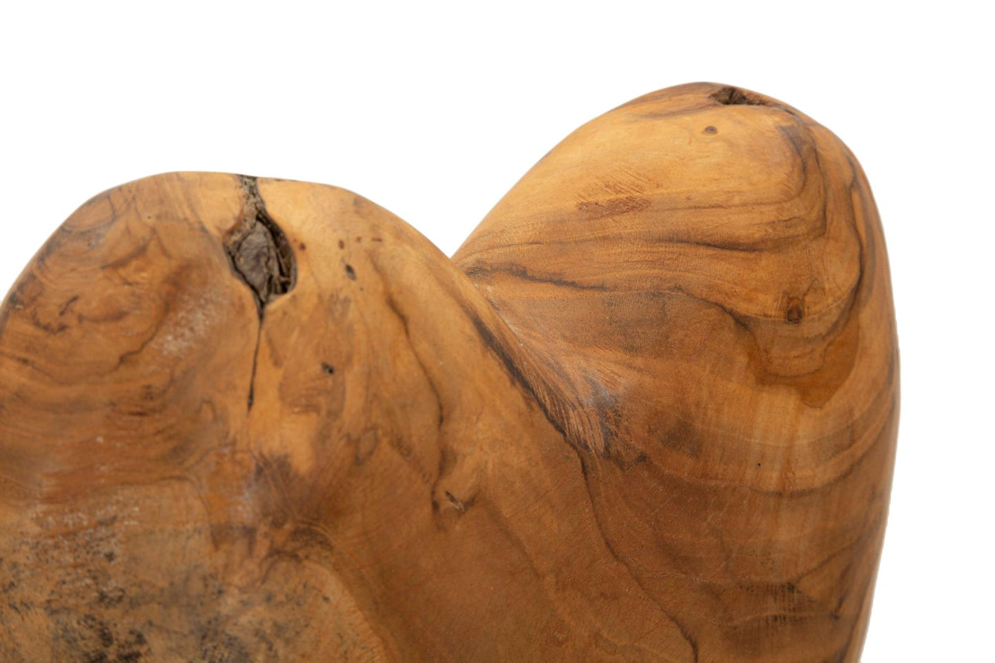 Escultura Dobu em Teca Reciclada Cm 20x12x37