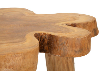 Mesa Auxiliar Bintang em Teca Reciclada Cm50x47x50