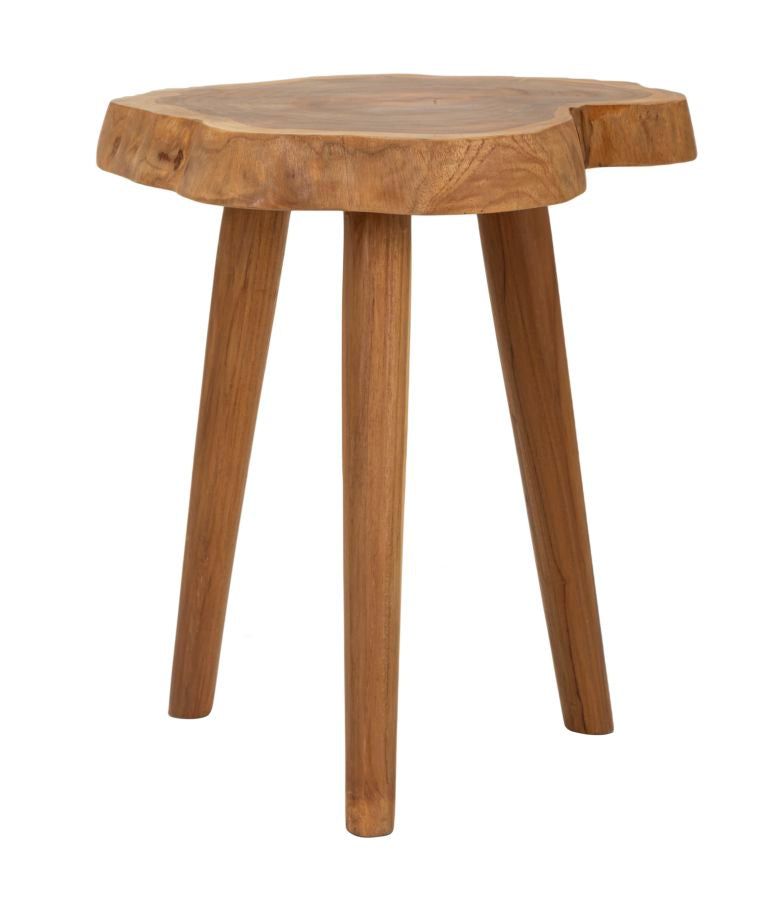 Banco Budut em Teca Reciclada Cm ø 38x45