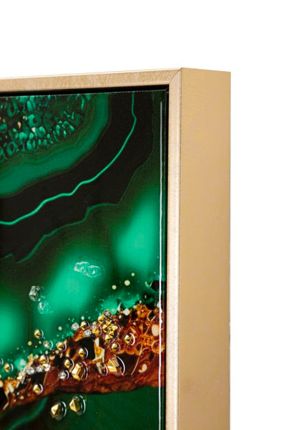 Pintura Sobre Tela Lacado Smeraldy -A- com Moldura Cm 82x4x62