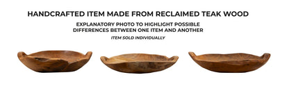 Porta objetos Wahan em Teca Reciclada Cm 42x36x7