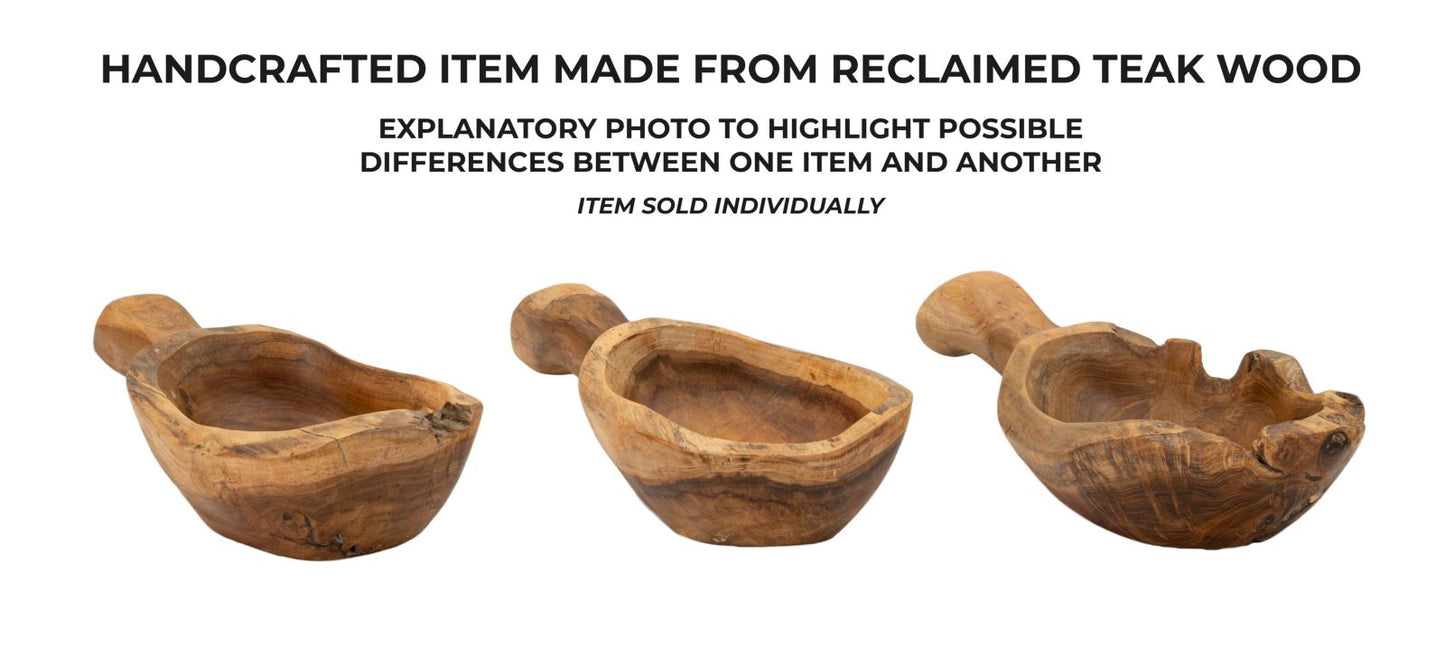 Porta objetos Spoon em Teca Reciclada Cm 36x16x8