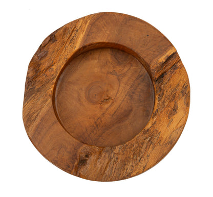 Porta objetos Erusi Plus em Teca Recicladacm ø 21x6