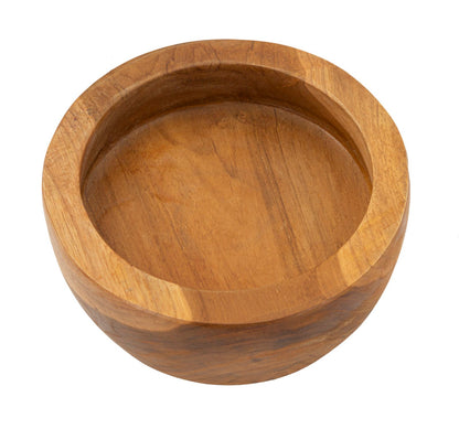 Porta objetos Erusi Simple em Teca Recicladacm ø15x9,5 (pezzi Unici-Non Rip.in Serie)