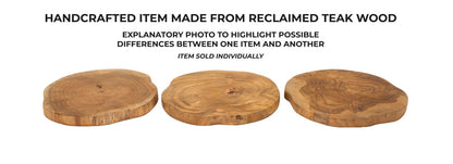 Porta objetos Pokon em Teca Reciclada Cm ø 24x2