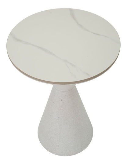 Mesa Auxiliar Branco Double Cm ø 44,5x63