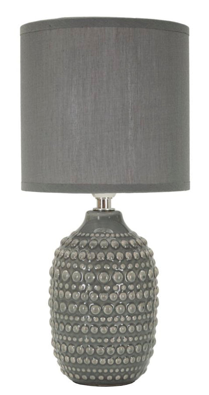 Candeeiro de Mesa de Cabeceira Pintas Grigia Cm ø 15x30,5