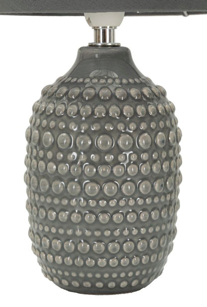 Candeeiro de Mesa de Cabeceira Pintas Grigia Cm ø 15x30,5