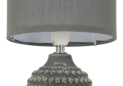 Candeeiro de Mesa de Cabeceira Pintas Grigia Cm ø 15x30,5