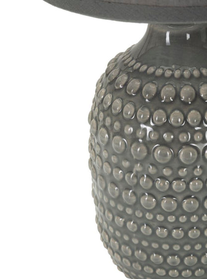 Candeeiro de Mesa de Cabeceira Pintas Grigia Cm ø 15x30,5
