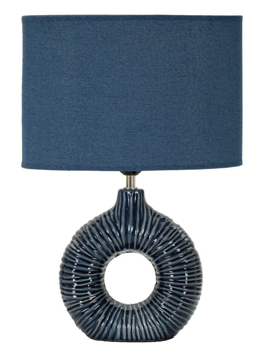 Candeeiro de Mesa Seta Azul Cm 28,5x15x43