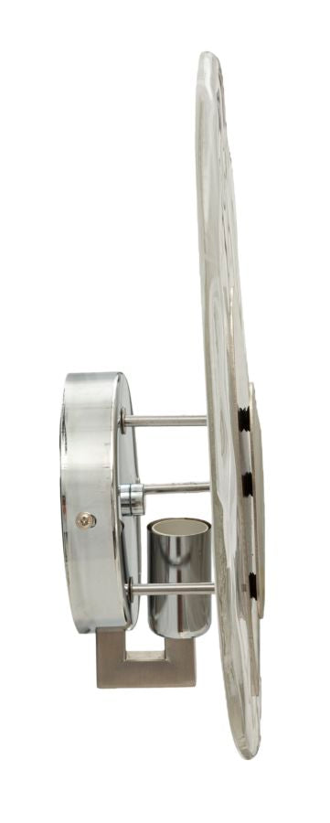 Candeeiro de Parede Ocean Prateado Cm 21x8x31