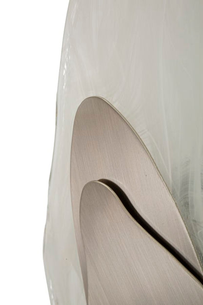 Candeeiro de Parede Ocean Prateado Cm 21x8x31