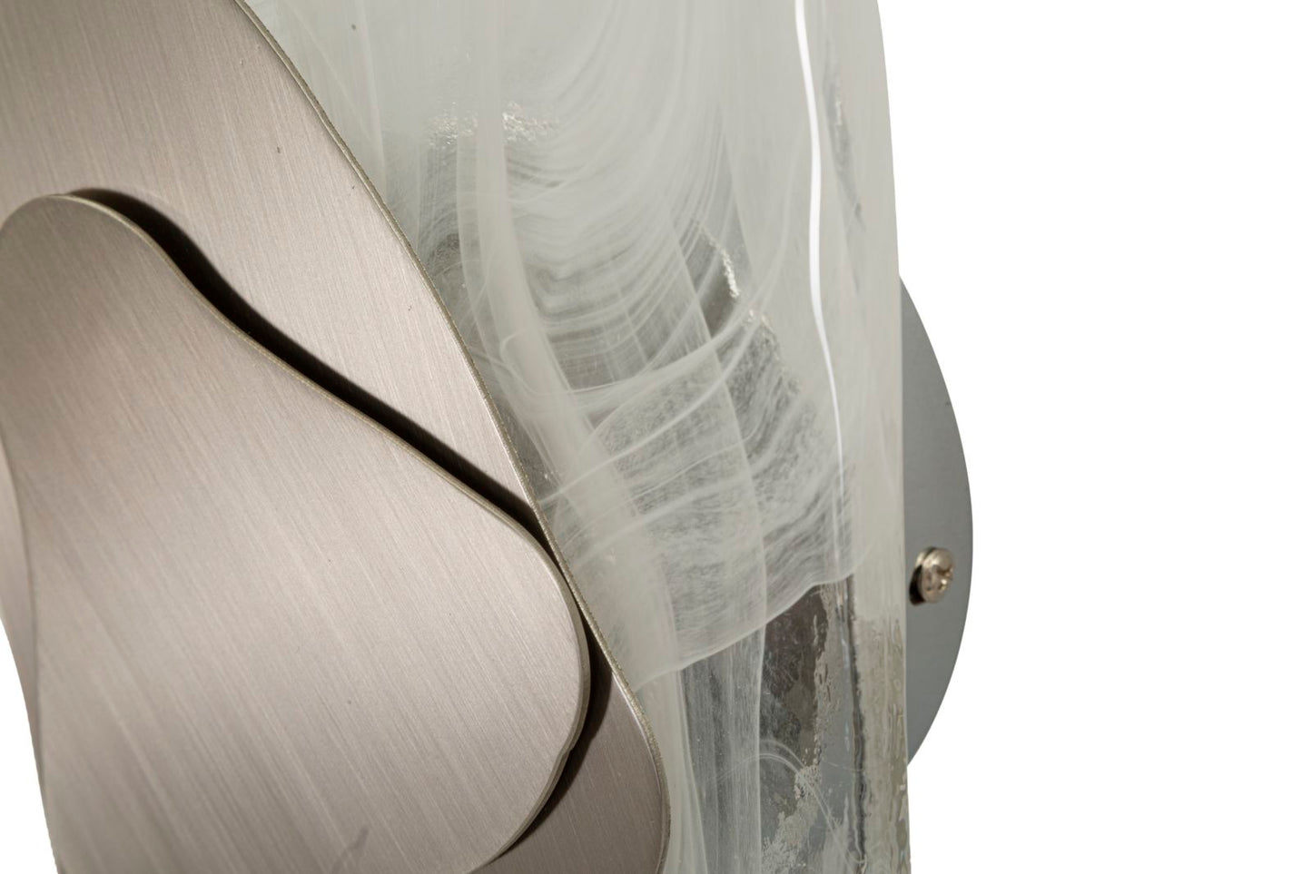 Candeeiro de Parede Ocean Prateado Cm 21x8x31