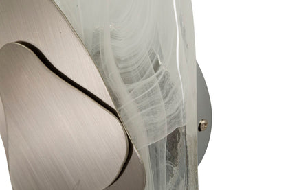Candeeiro de Parede Ocean Prateado Cm 21x8x31
