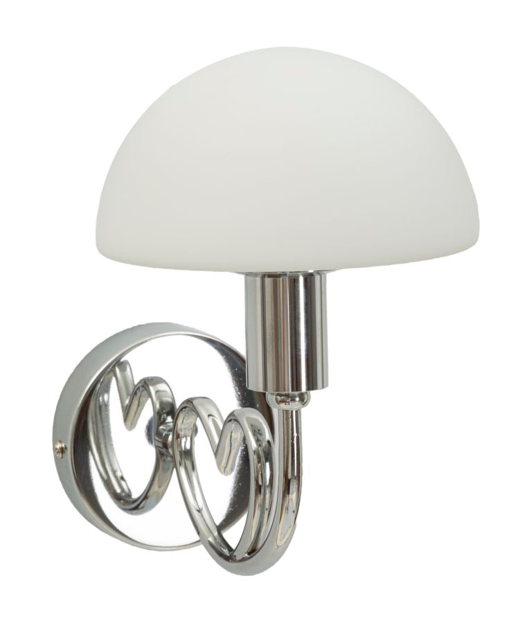 Candeeiro de Parede Lovy Prateado Cm 23x15x22