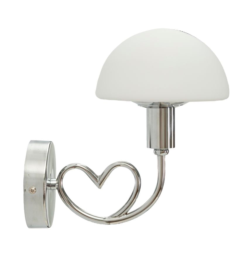 Candeeiro de Parede Lovy Prateado Cm 23x15x22