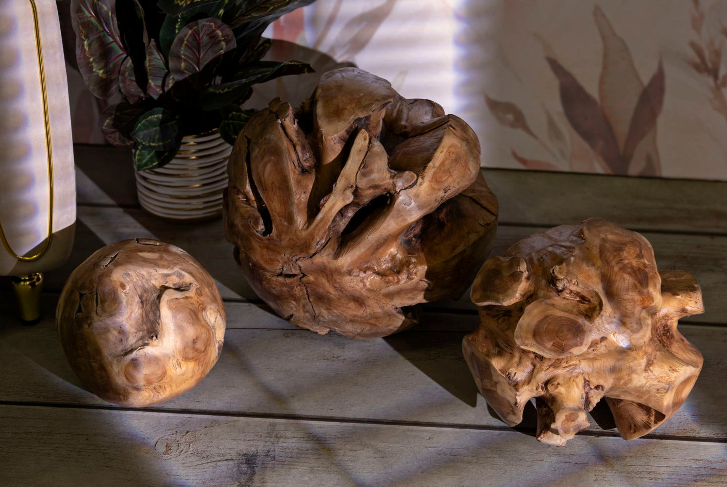 Esfera em Teca Reciclada Cm ø 50