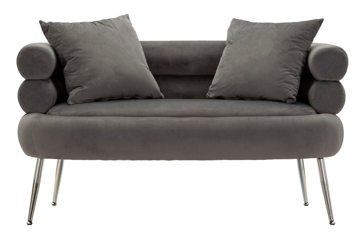 Sofá Pequeno Silvery Plus com Cuscini Cm 133x68x69