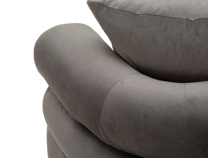 Sofá Pequeno Silvery Plus com Cuscini Cm 133x68x69