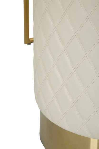 Toeletta Sharon Panna com Pufe Cm 120x40x75 (Pufe Ø36x39)