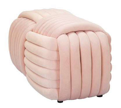 Banco Softy Rosa Cm 90x45x45