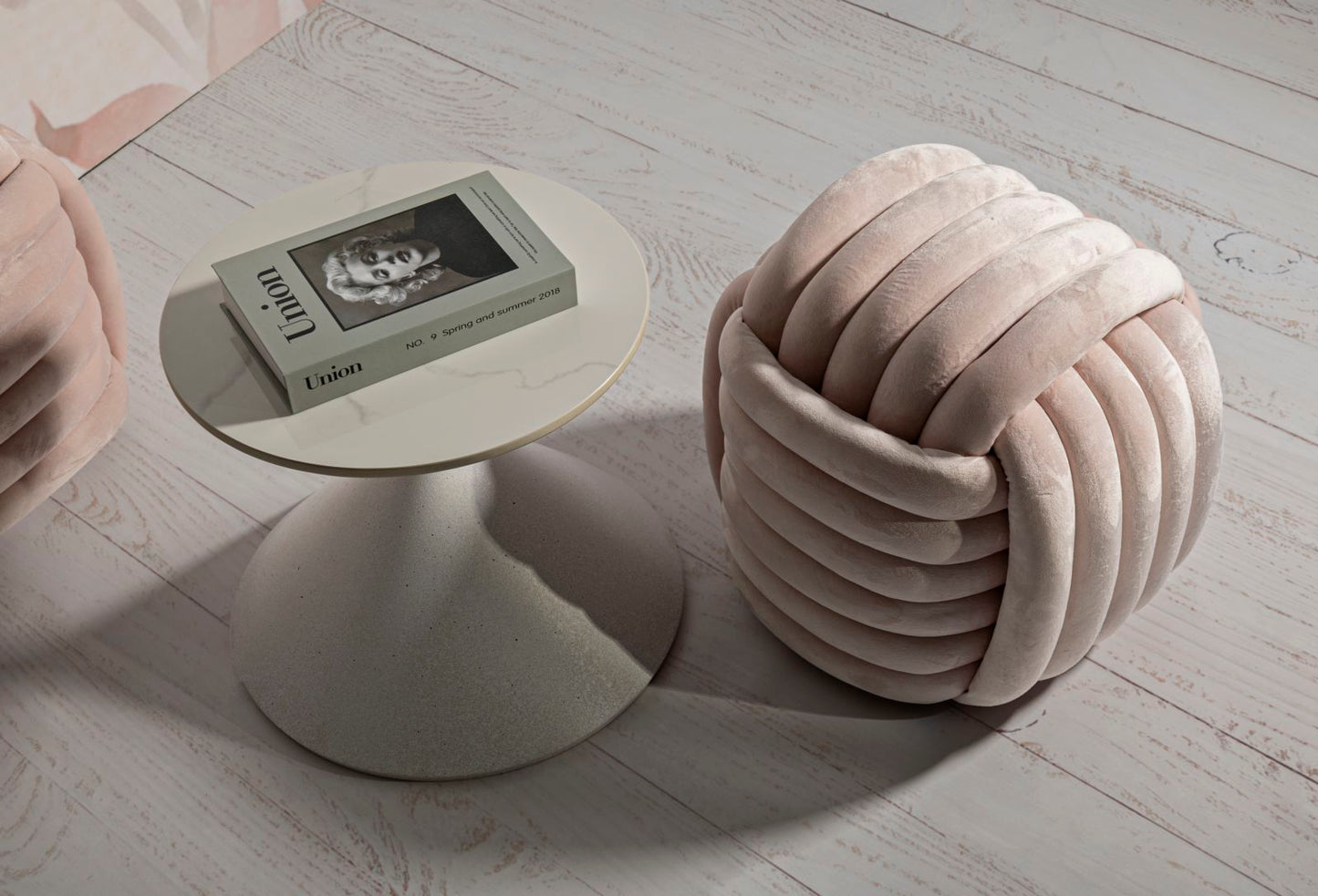 Pufe Softy Rosa Cm 45x45x45