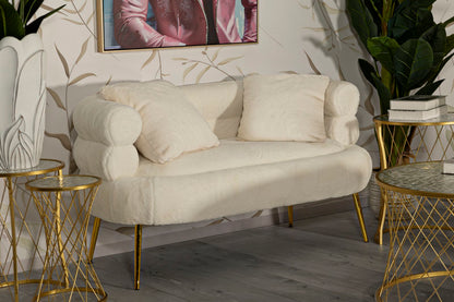 Sofá Pequeno Soffy Plus com Cuscini Cm 133x68x69