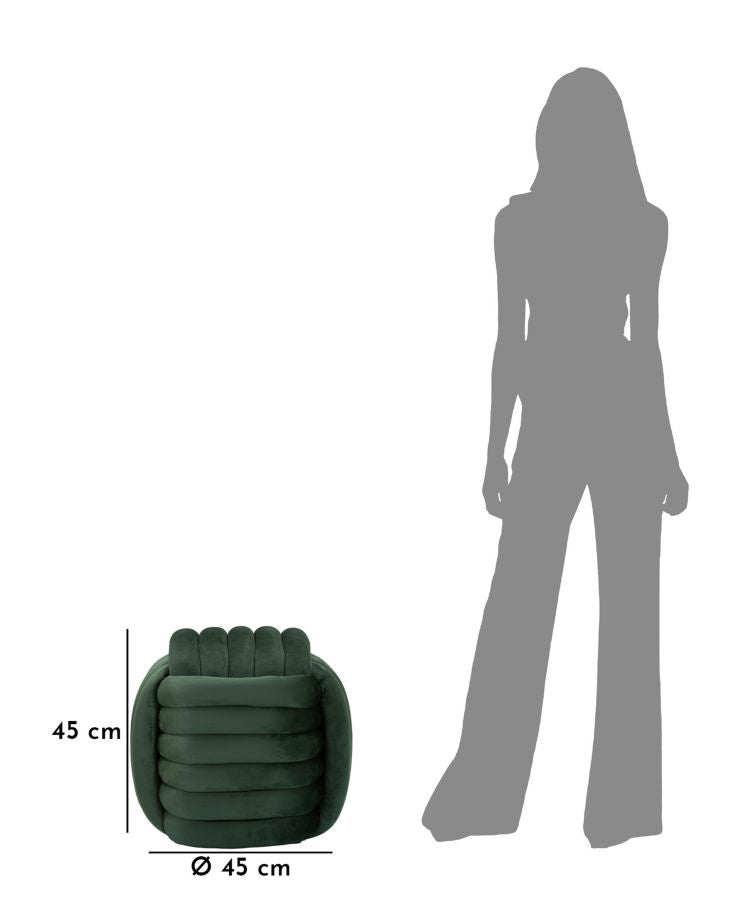 Pufe Softy Verde Cm 45x45x45