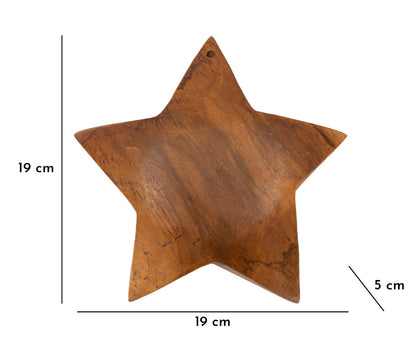 Decoração Bintang de Paredein Teca Reciclada Cmø19x5 Min2(pezzi Unici-Non Rip. em Ser