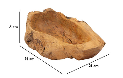 Porta objetos Narro em Teca Reciclada Cm 31x21x8