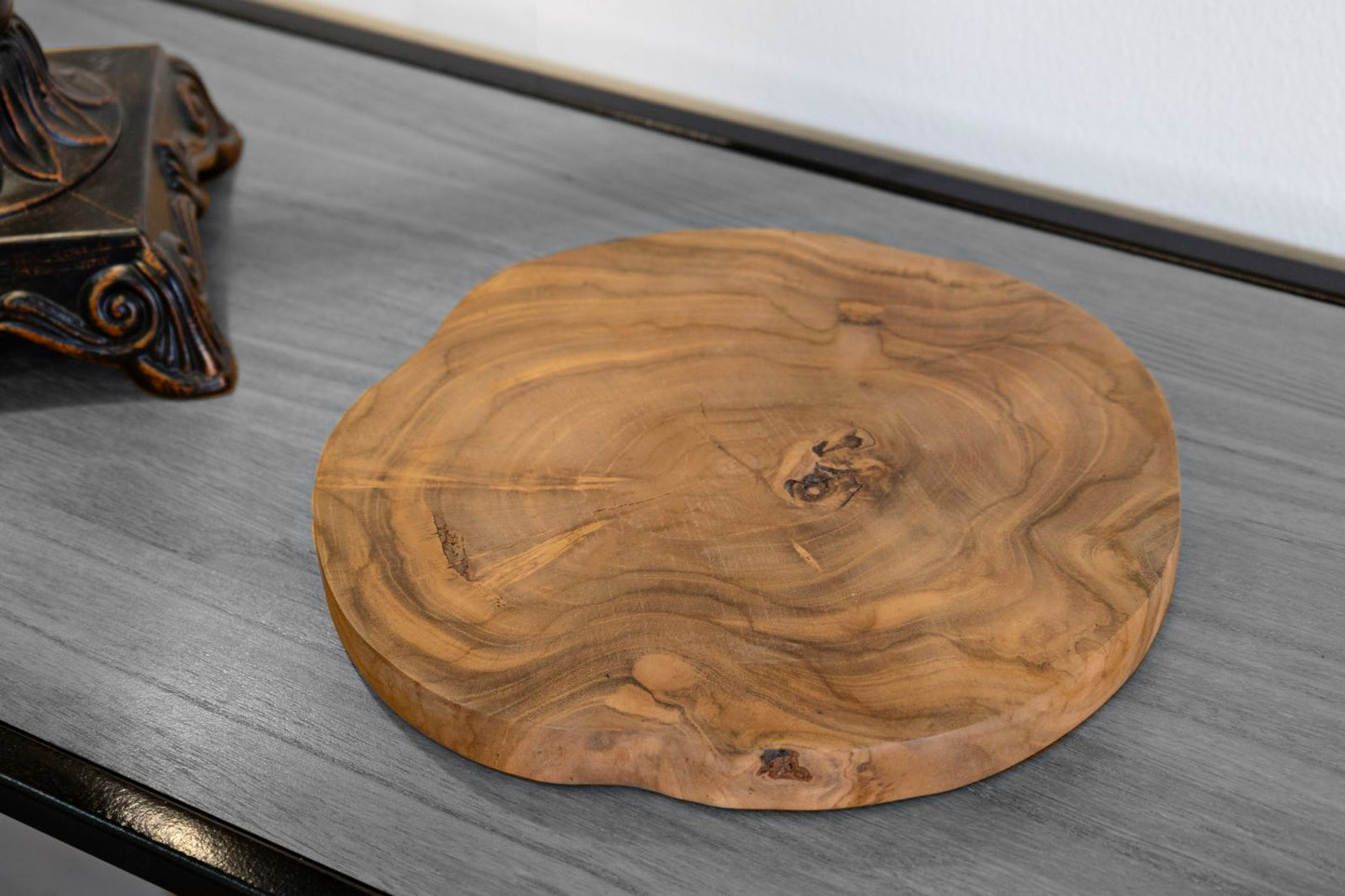 Porta objetos Pokon em Teca Reciclada Cm ø 24x2