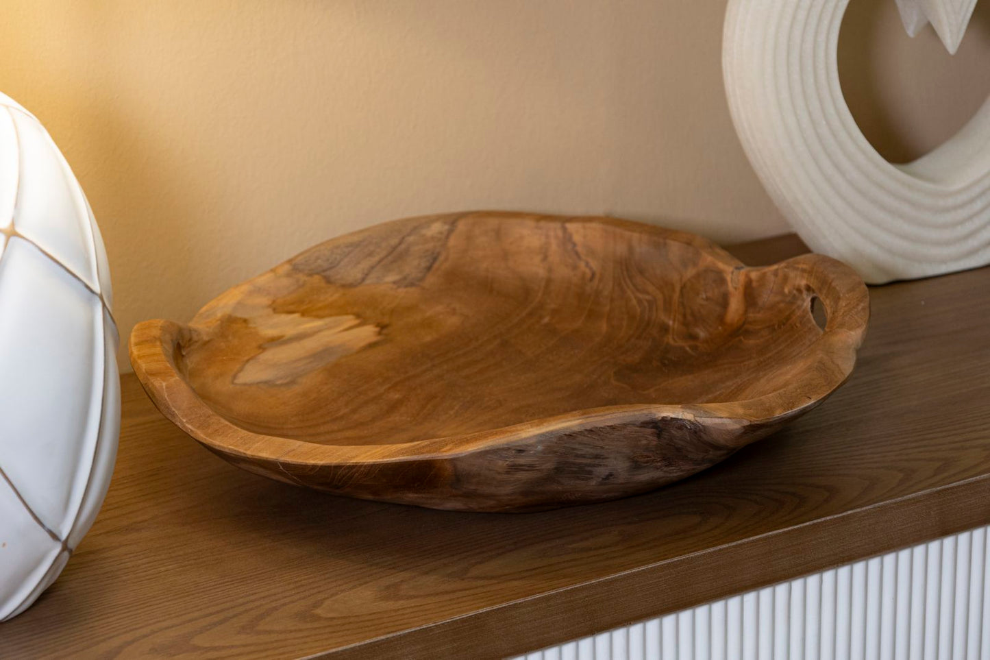 Porta objetos Wahan em Teca Reciclada Cm 42x36x7