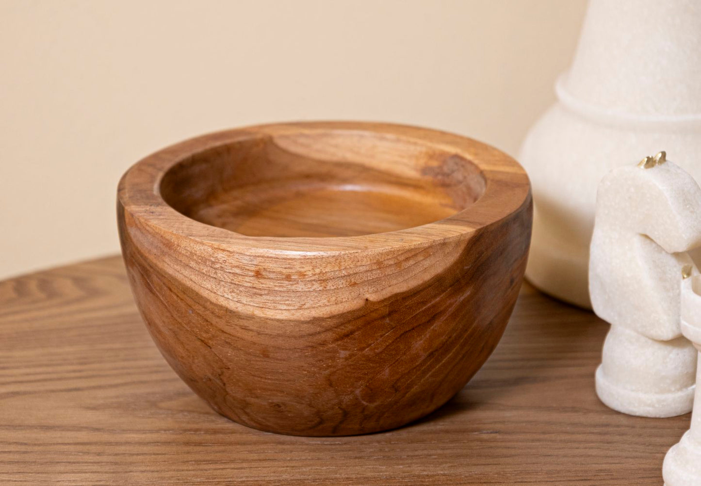 Porta objetos Erusi Simple em Teca Recicladacm ø15x9,5 (pezzi Unici-Non Rip.in Serie)