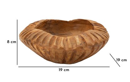 Porta objetos Geris em Teca Reciclada Cm ø 19x8