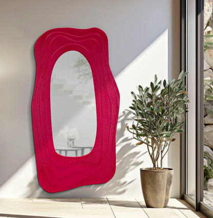 Espelho de Parede Dafne Fuxia Cm 90x4x165