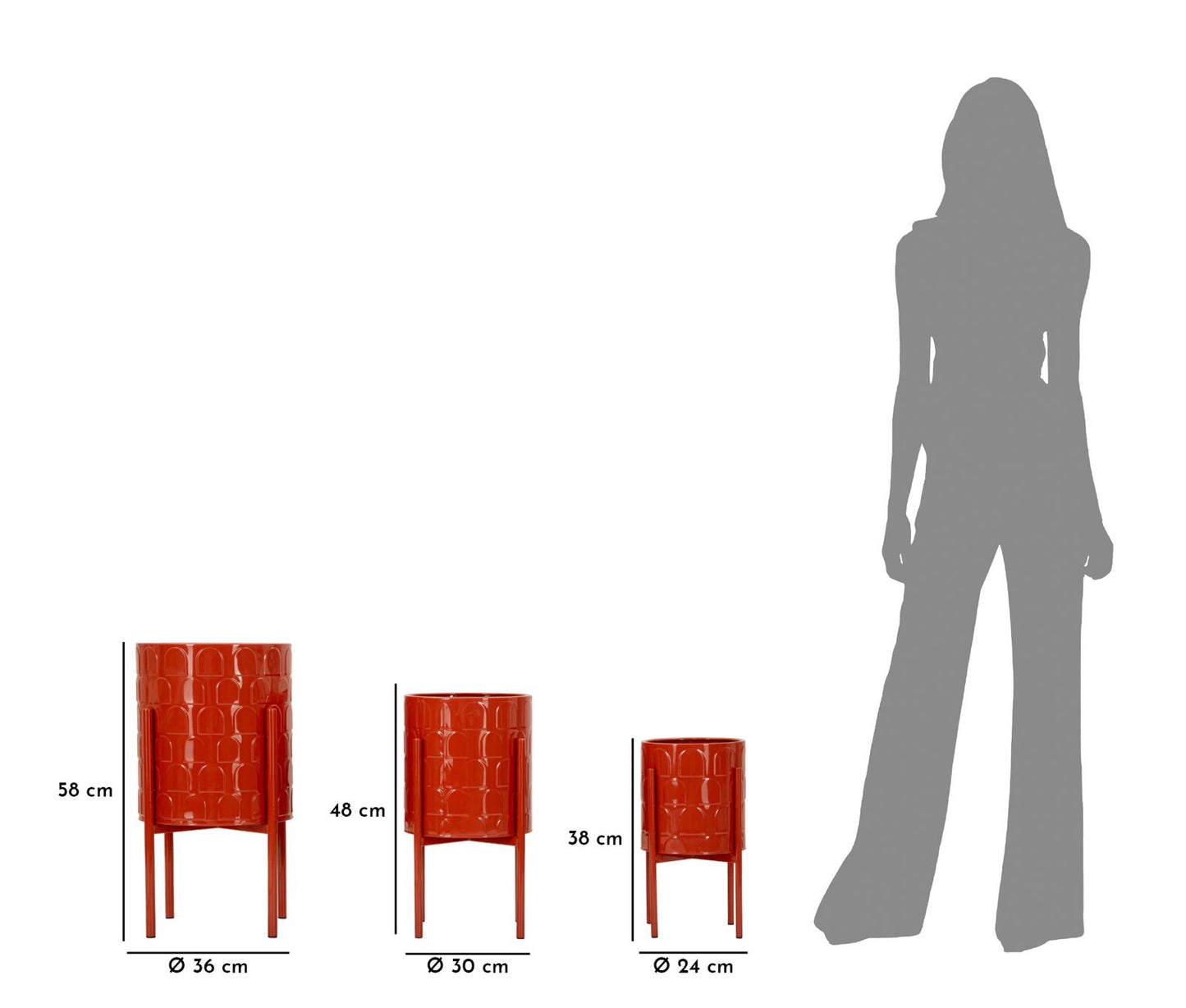 Jarra Archy Trio Cm ø 36x56,5-30x48,5-24x37,5