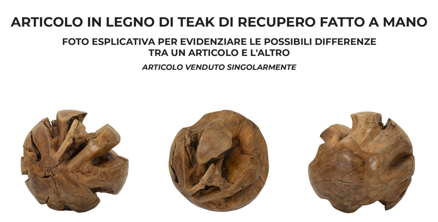 Esfera em Teca Reciclada Cm ø 50