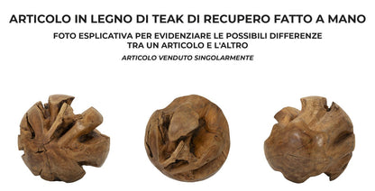 Esfera em Teca Reciclada Cm ø 50