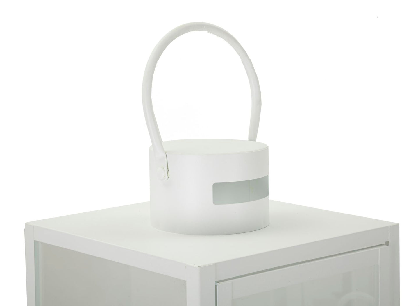 Lanterna Branco Conjunto 3 Un. Cm 22x22x66-18x18x49,5-14x14x39