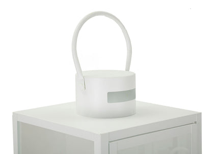 Lanterna Branco Conjunto 3 Un. Cm 22x22x66-18x18x49,5-14x14x39