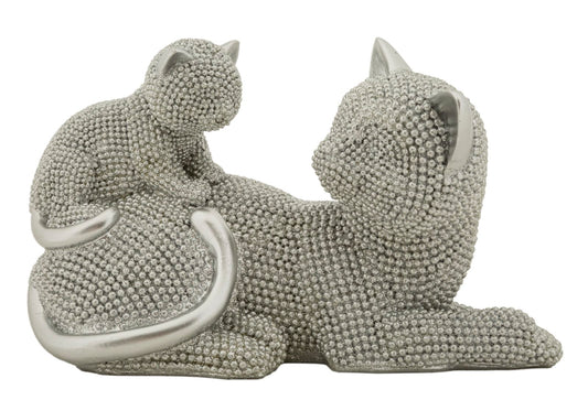 Gato Sparky Con Cucciolo Cm 19x9x13