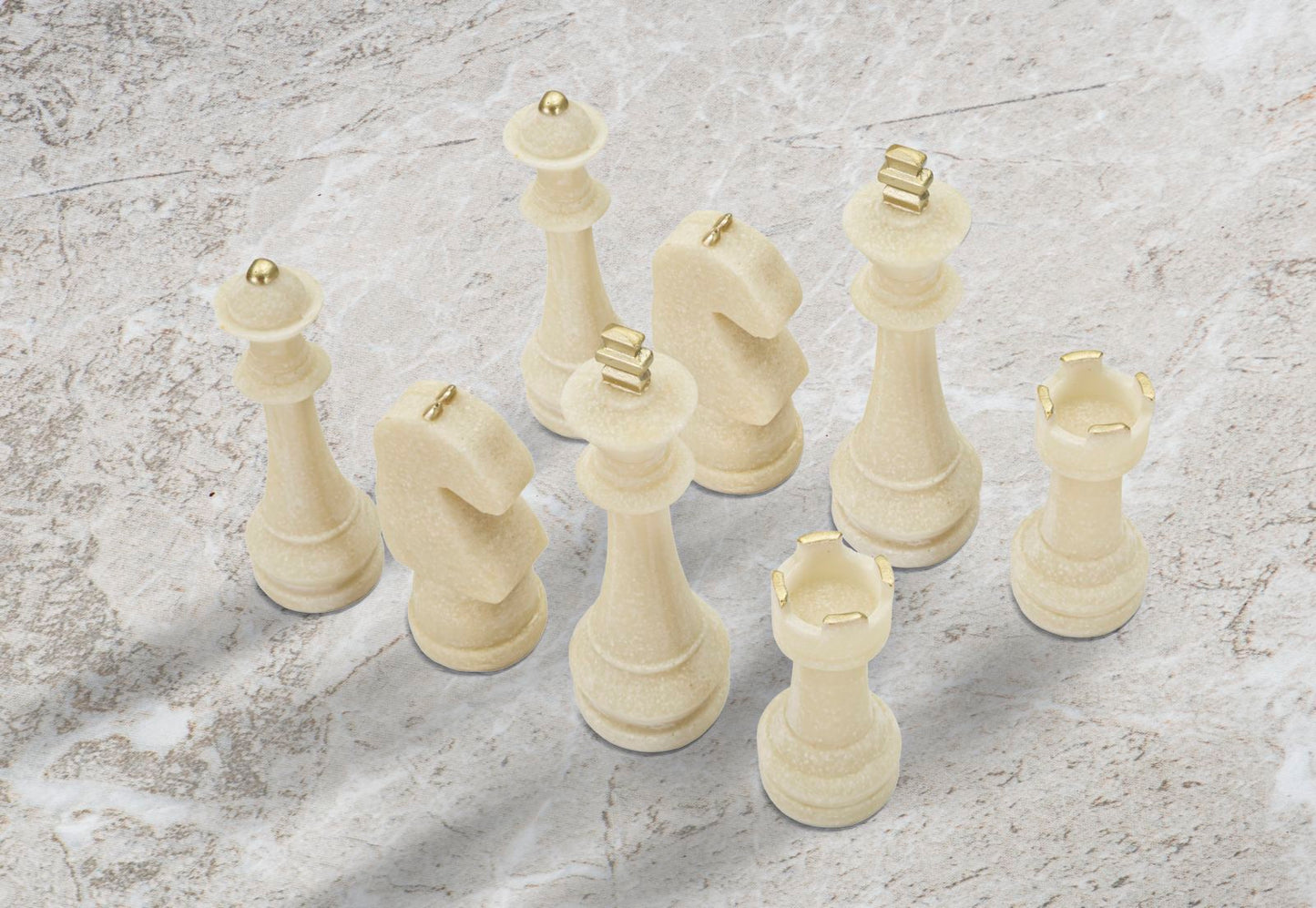 Scacchi Quarzy Conjunto 8 Un. Assortiti Cm ø 4,4x9,2-4,3x13,3-5x16-x4,5x10,3
