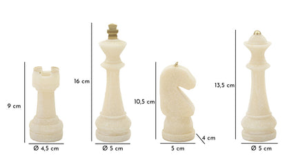 Scacchi Quarzy Conjunto 8 Un. Assortiti Cm ø 4,4x9,2-4,3x13,3-5x16-x4,5x10,3