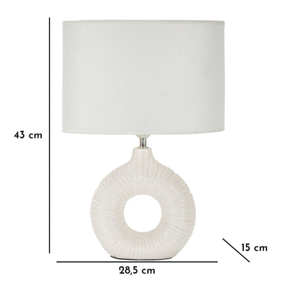 Candeeiro de Mesa Seta Bianca Cm 28,5x15x43